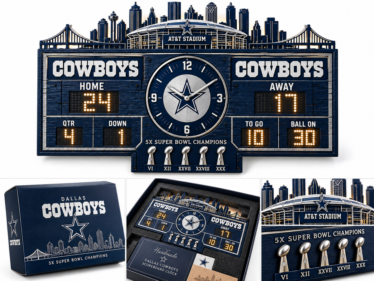 Football Scoreboard Wall Clock