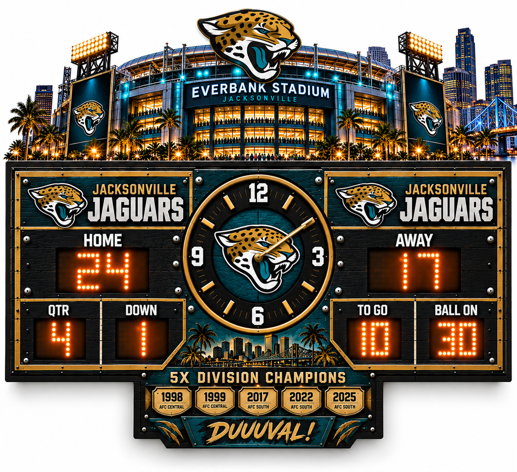 Football Scoreboard Wall Clock